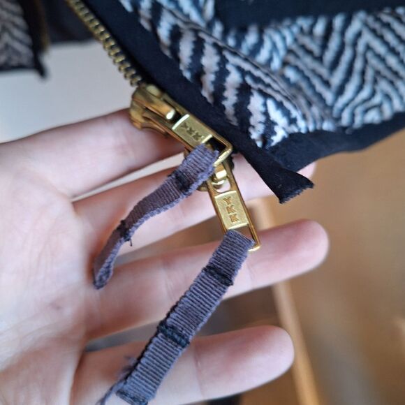 J. Crew herringbone down vest small - Picture 6 of 8